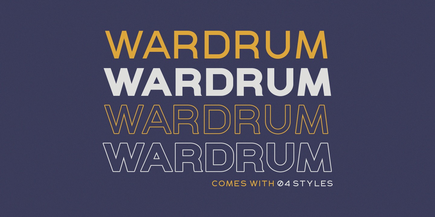 Example font Wardrum #2